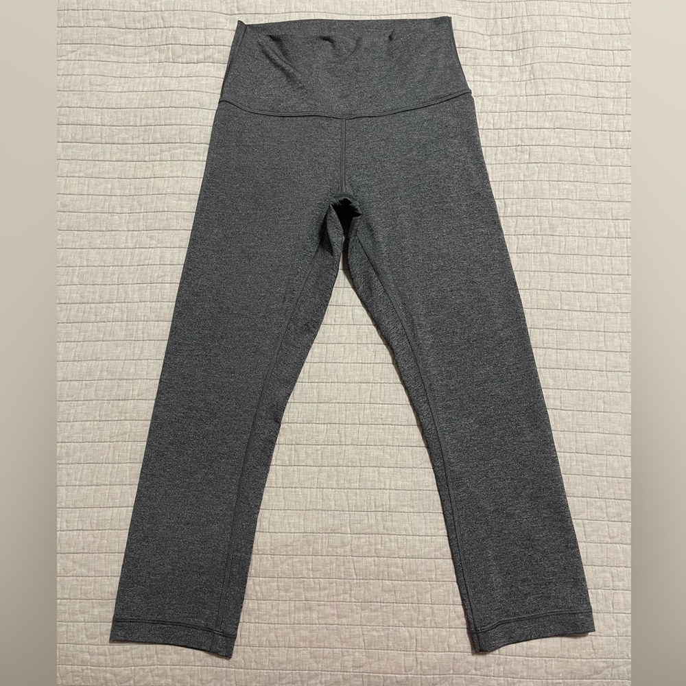 Lululemon Wunder Under Crop HR *F 21’’ LW6ALYS HBLK Size 6